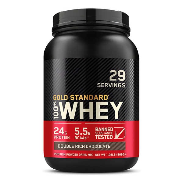 Gold Standard Whey Protein - Double Rich Chocolate | 899g (1.98lb) – 29 doses