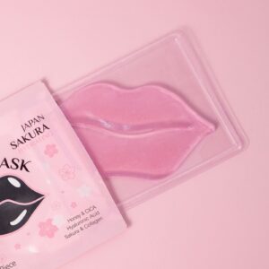 LAIKOU Cherry Blossom Lip Mask 6g Hidratante Hidratante Lip Care English Packaging Lip Patches